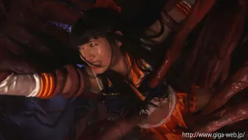 GIGA GHOV-08 Pretty Soldier Sailor Freesia -Hells Tentacle Crucifix Orgasm Fall Trap- Sara Uruki