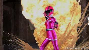 GIGA GHOV-77 Jikuu Sentai Chronoranger Chrono Pink ~ Четырехликий Соус Нападение щупалец ~ Мако Шион