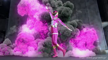 Полный костюм героини GIGA JMSZ-95 Fall Hell Survive Pink Marina Saito