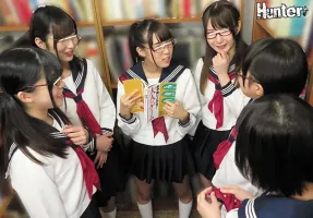HUNTA-403 Librarians with glasses wearing cultural glasses A game where Im the only king!  !  When I joined the library committee, I was the only male student!  Moreover, the surroundings are cultural glasses girls!  !  If you are grinning in a harem envi