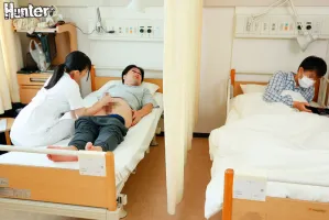 Chinese Subtitles HUNTB-476 Creampie Harem Orgy with a Frustrated Nurse!  A busy nurse takes a breather with my irresistible cock!  Living in a harem hospital where hand jobs and blowjobs are a daily routine surrounded by nurses!