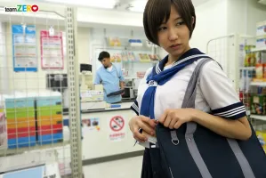 Китайские субтитры TEAM-097 Рику Минато, старшеклассница, подвергнутая сексуальному испытанию в обмен на кражу в магазине